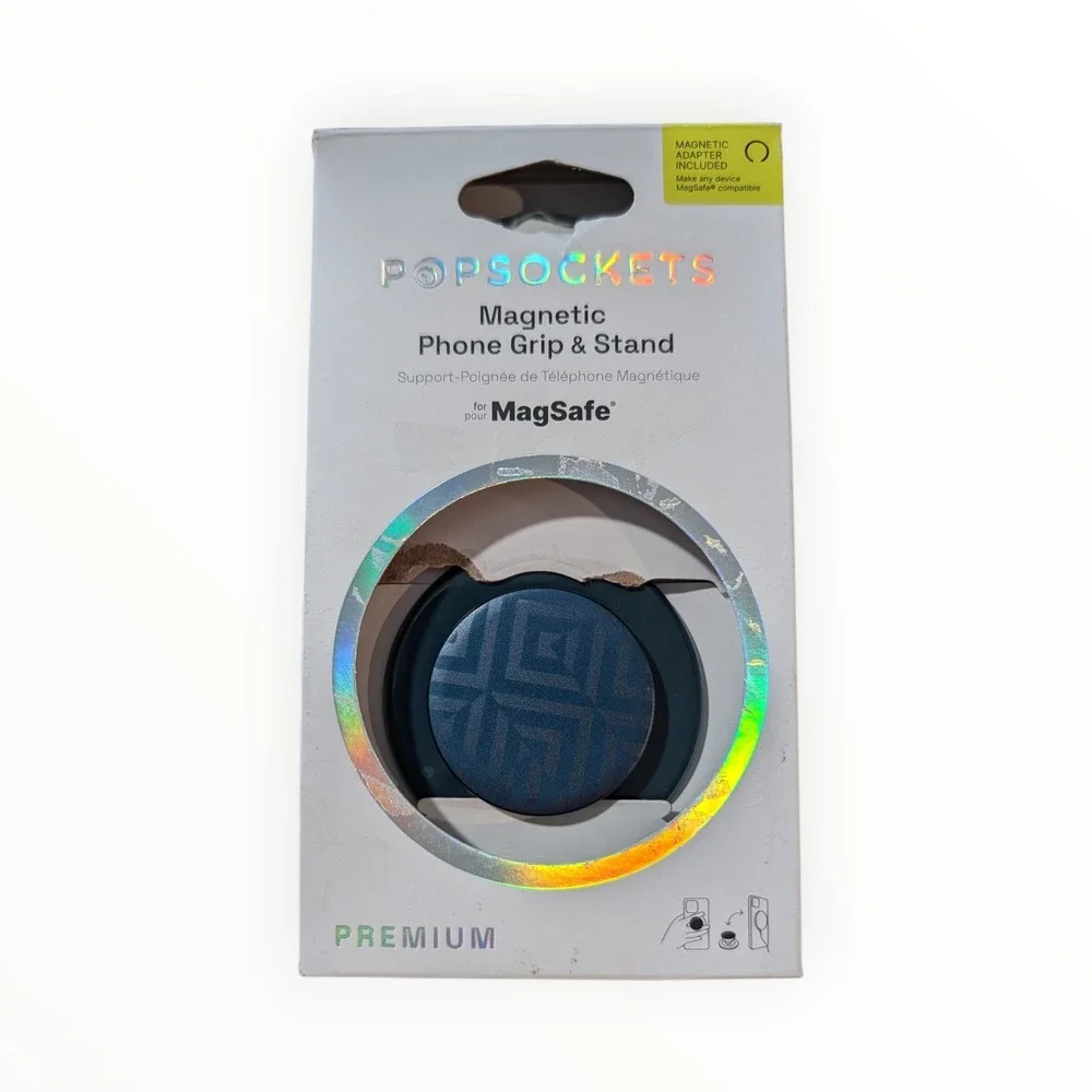 R5-O PopSockets Premium MagSafe Round Phone Grip & Stand for‎ iPhone - Alum Tile